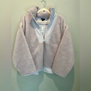 J Crew fleece half zip brand new